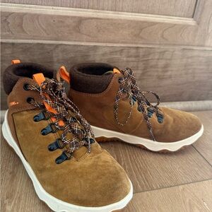 L.L. Bean Kids Sneakers in Brown and Orange